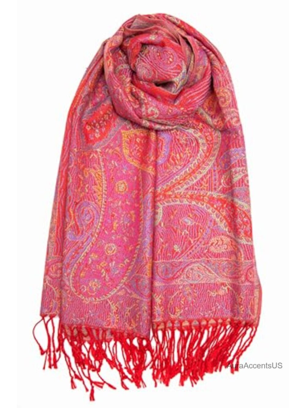 Reversible Paisley Pashmina Rave Scarf Viscose Acrylic Shawl Evening Wrap